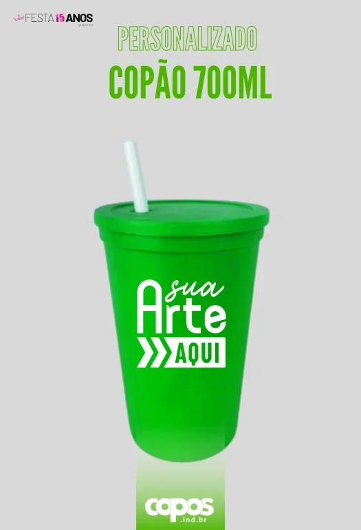 COP&Atilde;O 700ML VERDE