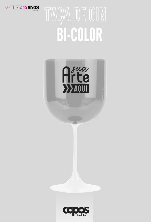 TA&Ccedil;A DE GIN BI-COLOR BRANCA