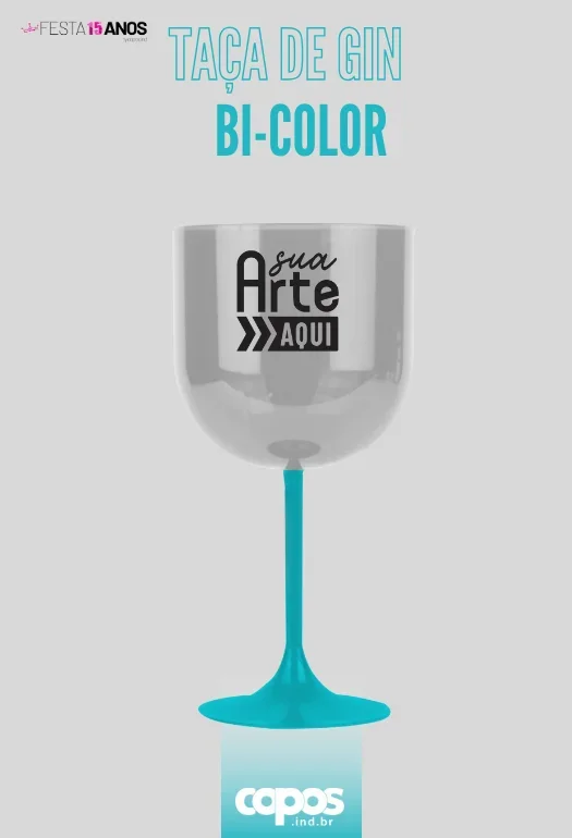 TA&Ccedil;A DE GIN BI-COLOR TIFFANY