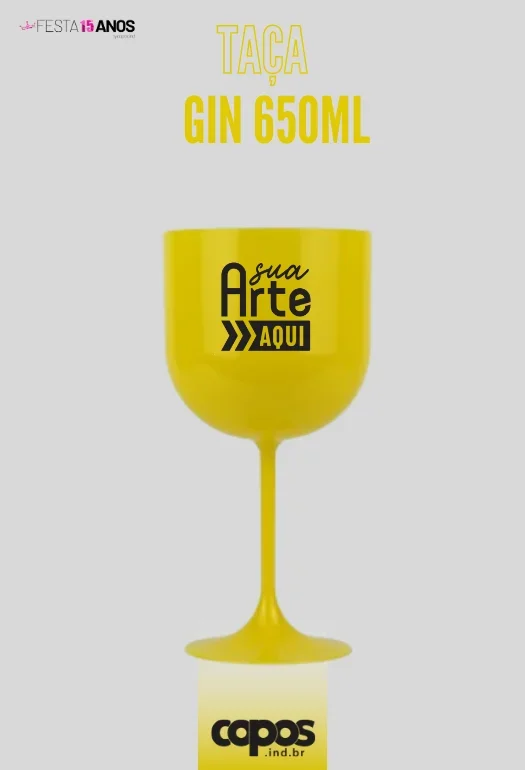 TA&Ccedil;A DE GIN AMARELA