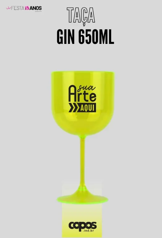 TA&Ccedil;A DE GIN VERDE NEON