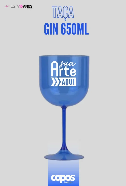 TA&Ccedil;A DE GIN AZUL