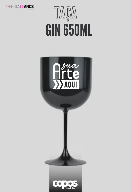 TA&Ccedil;A DE GIN PRETA